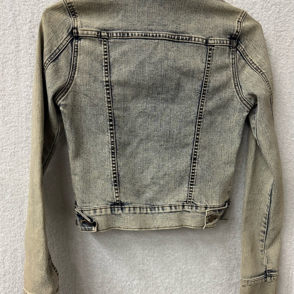 Wax jeans Denim Jacket with Button Closure Sz S - Picture 3 of 4